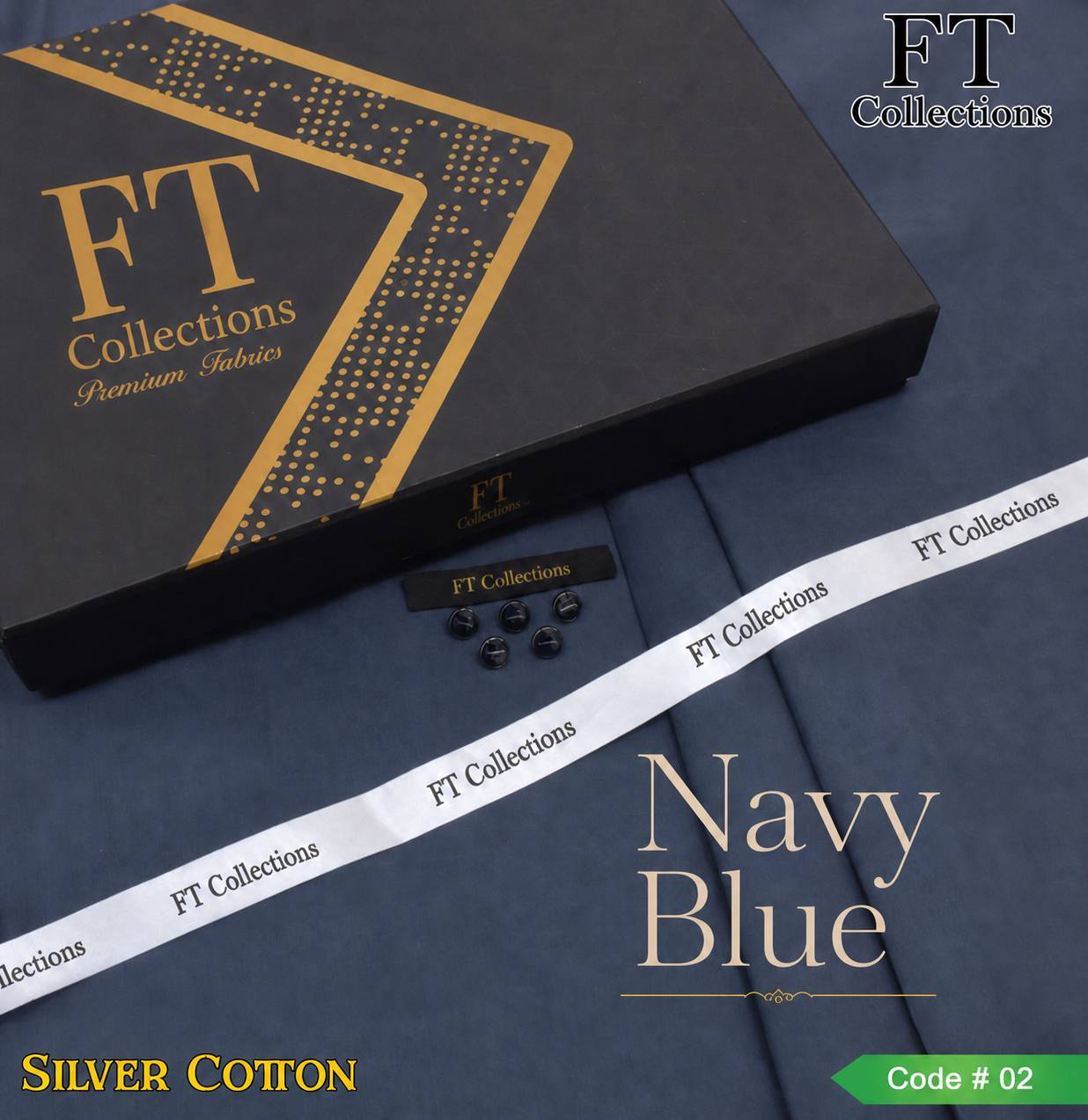 Dynasty Cotton ( Navy Blue )