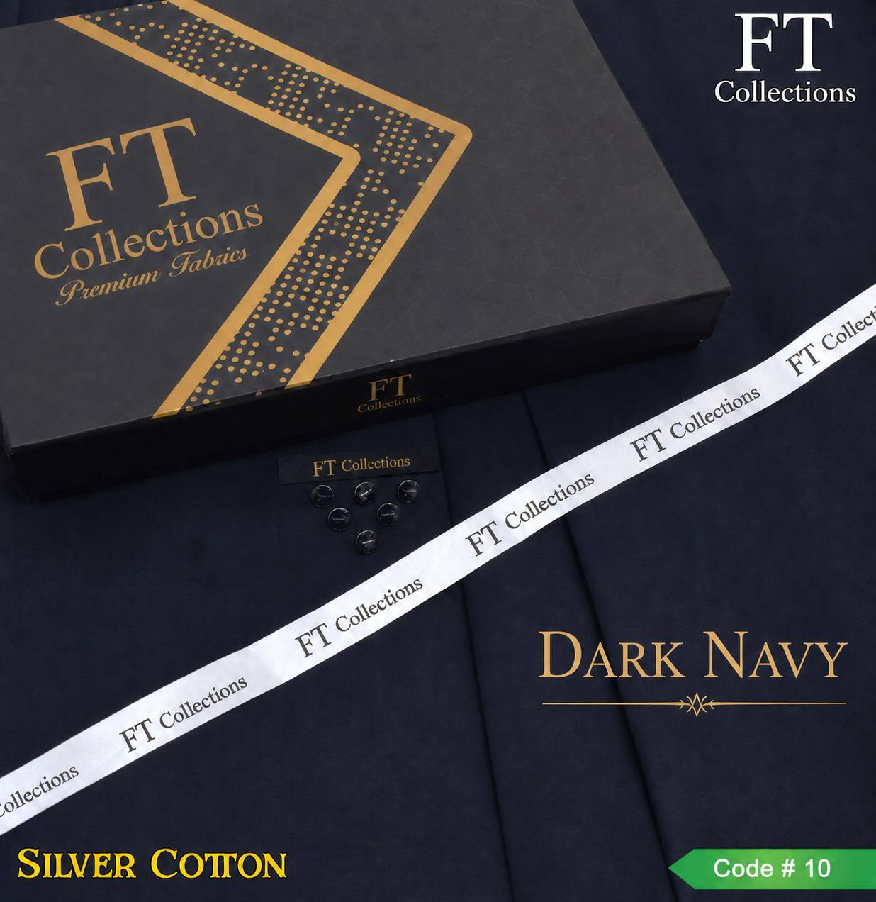 Dynasty Cotton  (  Dark Navy  )