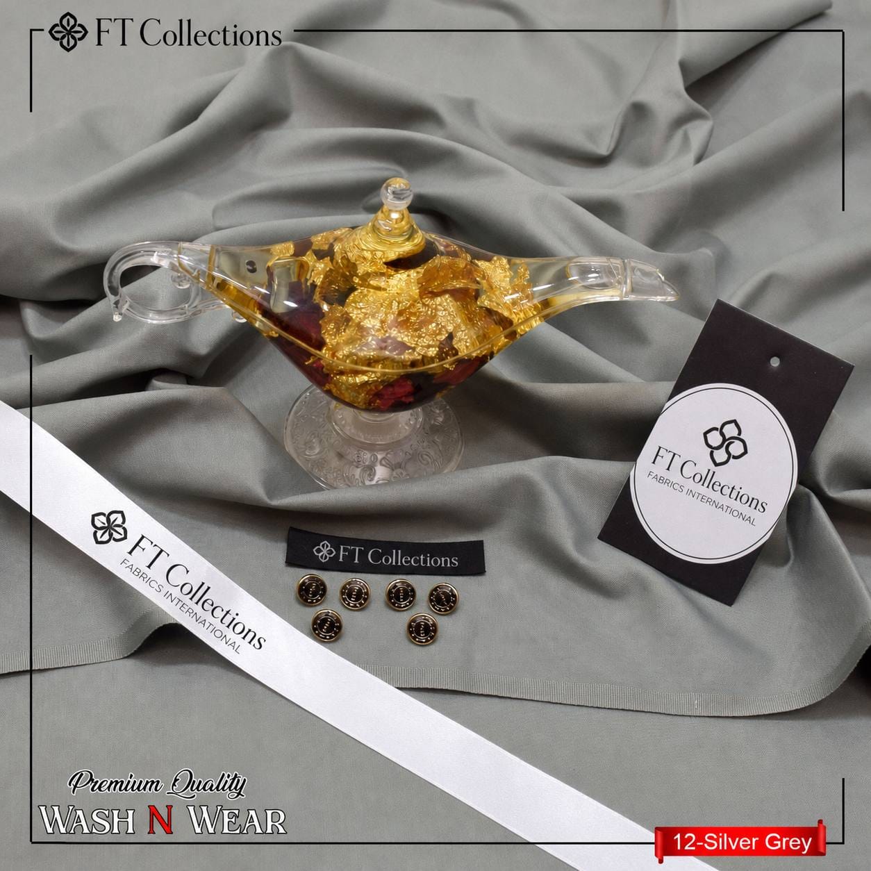Wash N Wear  ( Silver Grey  )